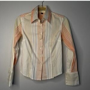 Express Stretch striped shirt Size 6